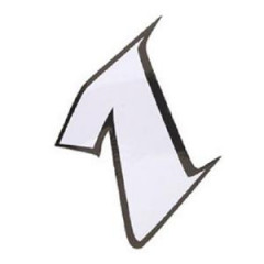 Autocollant adaptable L13 blanc