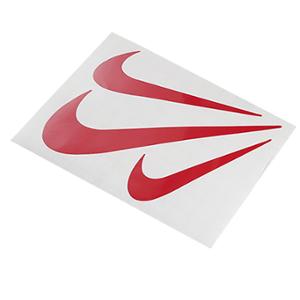 Autocollant adaptable virgule rouge 10x12cm