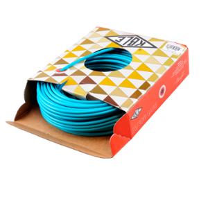 Gaine adaptable 30m diamètre extérieur 5mm diamètre intérieur 2.6mm bleu