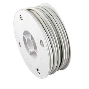 Gaine adaptable rouleau de 50 mètres diamètre ext. 5mm diamètre int. 2.6mm blanche