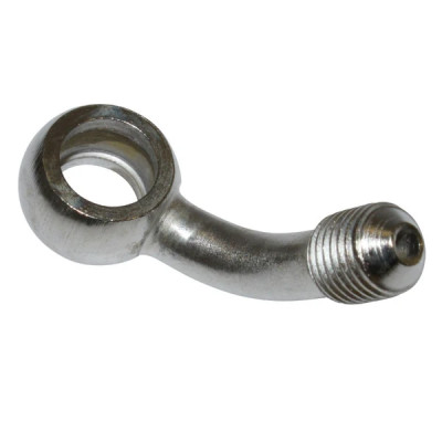 Raccord durite de frein adaptable coude 60° diamètre intérieur 10mm diamètre extérieur M10 x 125