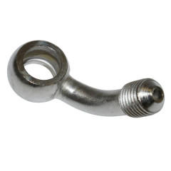 Raccord durite de frein adaptable coude 60° diamètre intérieur 10mm diamètre extérieur M10 x 125