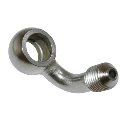 Raccord durite de frein adaptable coude 90° diamètre intérieur 10mm, diamètre extérieur M10 x 125