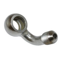 Raccord durite de frein adaptable coude 90° diamètre intérieur 10mm, diamètre extérieur M10 x 125