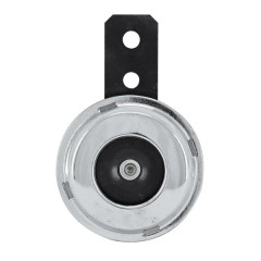Avertisseur klaxon adaptable 12V chrome/noir universel pour scooter, cyclomoteur, moto 50 à boîte, quad