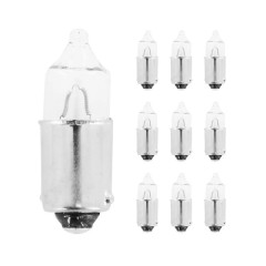 Ampoule lampe halogène miniature adaptable H23W 12V 23W culot BA9s blanc boîte de 10