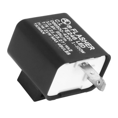 Centrale de clignotant adaptable 12V 1A 100W 2 fiches pour clignotants à LEDs