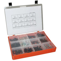 Vis de carrosserie adaptable avec agrafe - Coffret 150 pièces