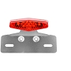 Feu arrière adaptable diamant rouge + support de plaque homologué
