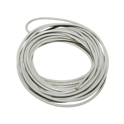 Fil électrique adaptable 0,50 mm² - diamètre ext 2,2 mm gris (5m)
