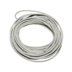 Fil électrique adaptable 0,50 mm² - diamètre ext 2,2 mm gris (5m)