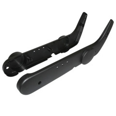 Caches moteur adaptable noir (OEM 620307 + 813828) pour cyclomoteur Piaggio Ciao PX (paire)