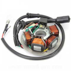Stator adaptable 5 poles pour scooter / maxiscooter 50-125cc Vespa PK / Ape (OEM 199500)
