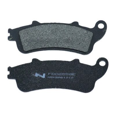 Plaquettes de frein adaptable ELITE ORGANIQUE AV pour Honda 125 FORESIGHT 2003+2007, 250 FORESIGHT 1999+2007, 1100 CBR 1997+, 800 VFR 1998+2002, Peugeot 250 SV 2001+ AV (FD0255BE)