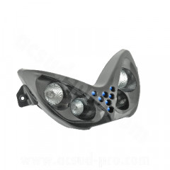 Double optique adaptable 4 lampes halogène + LEDs bleu pour scooter MBK Nitro / Yamaha Aerox