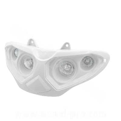 Double optique adaptable halogène blanc 50-125-180-200CC Gilera Runner