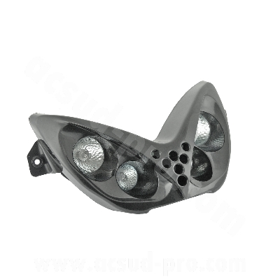 Double optique adaptable 4 lampes halogène noir MBK Nitro / Yamaha Aerox