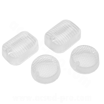 Cabochons clignotants adaptable transparents x4 Malaguti F12