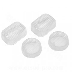 Cabochons clignotants adaptable transparents x4 Malaguti F12