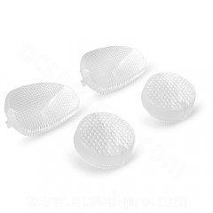 Cabochons clignotants adaptable transparents x4 pour scooter Malaguti F12 2006