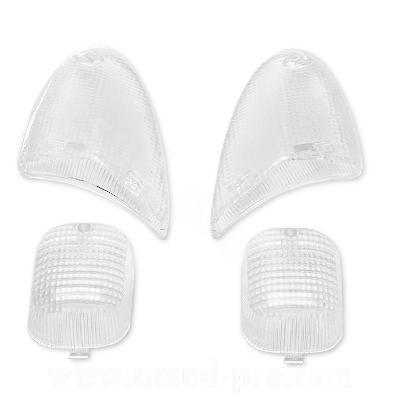 Cabochons clignotants adaptable transparents x4 Aprilia SR 2000