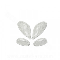 Cabochons clignotants adaptable transparents x4 pour scooter Piaggio NRG / NTT