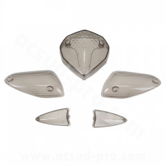 Cabochons clignotants adaptable teintés pour MBK Nitro / Yamaha Aerox 2013-2017 (Blister de 5)