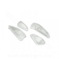 Cabochons clignotants adaptable transparents x4 pour scooter Gilera Runner 2003