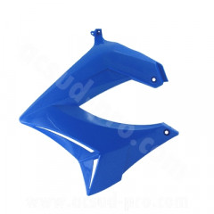 Habillage réservoir gauche adaptable bleu pour moteur 50 à boîte Derbi Senda DRD / XTREM 2000-2011