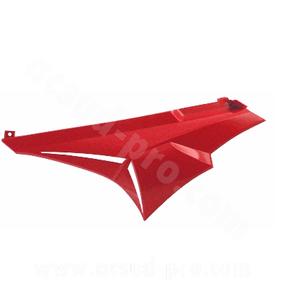 Capot arrière gauche adaptable rouge 2000-2011 pour Derbi Senda DRD / XTREM