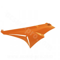 Capot arrière gauche adaptable orange pour Derbi Senda DRD / XTREM 50 à boîte 2003
