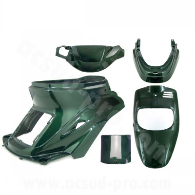 Kit carrosserie adaptable vert métallisé pour scooter 50cc (1999-2003) MBK Booster / Yamaha BWS