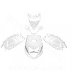 Kit carrosserie adaptable blanc 6 pièces pour scooter Piaggio Zip 50 2T LC / 4T