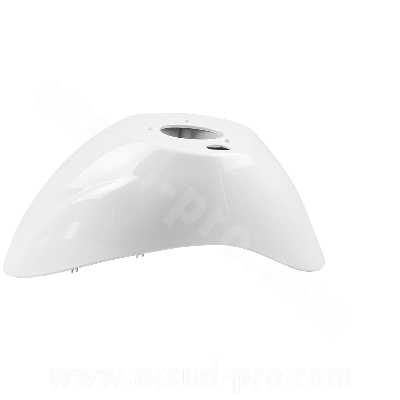 Garde boue avant adaptable blanc (mono fourche) pour scooter Piaggio Zip 50 2T LC