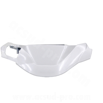 Couvre guidon adaptable blanc métal pour scooter MBK 50 Booster 1999-2003 / Yamaha 50 BWS 1999-2003