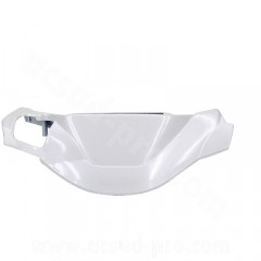 Couvre guidon adaptable blanc métal pour scooter MBK 50 Booster 1999-2003 / Yamaha 50 BWS 1999-2003