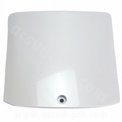 Trappe moteur adaptable blanc métal MBK 50 Booster 1999-2003 / Yamaha 50 BWS 1999-2003