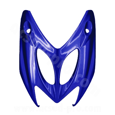 Tablier avant adaptable bleu métal pour scooter MBK Nitro / Yamaha Aerox