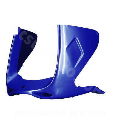 Tablier avant inférieur adaptable bleu métal (bas de caisse) MBK Nitro / Yamaha Aerox