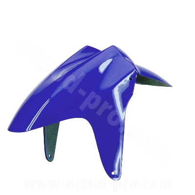 Garde boue avant adaptable bleu métal pour MBK 50 Nitro 1997-2012 / Yamaha 50 Aerox 1997-2012