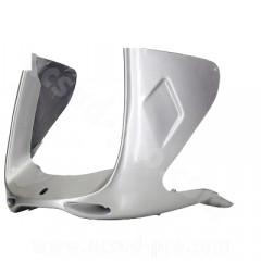 Tablier avant inférieur adaptable gris métal (bas de caisse) pour scooter MBK Nitro / Yamaha Aerox
