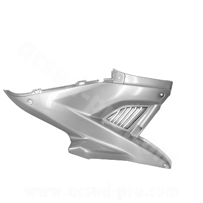 Capot moteur droit adaptable gris métal pour scooter MBK Nitro / Yamaha Aerox