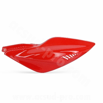 Capot arrière gauche adaptable rouge scuderia pour scooter MBK Nitro / Yamaha Aerox