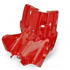 Protège jambes adaptable rouge scuderia pour scooter MBK 50 Nitro 1997-2012 / Yamaha 50 Aerox 1997-2012