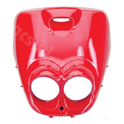 Tablier avant adaptable rouge scuderia pour scooter MBK Booster Next / Yamaha BW's Next (ancien modèle)