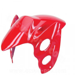 Garde boue avant adaptable rouge pour scooter MBK 50 Booster NG / Yamaha 50 BWS Bump.