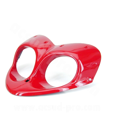Entourage phare adaptable rouge scuderia pour scooter MBK Booster Next / Yamaha BW's Next