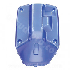 Protège jambes adaptable bleu cocktail pour scooter MBK 50 Booster (1999-2003) / Yamaha 50 BWS (1999-2003)