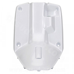 Protège jambes adaptable blanc métal MBK 50 Booster 1999-2003 / Yamaha 50 Bws 1999-2003