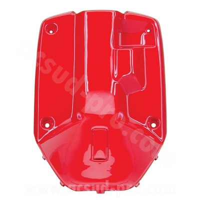 Protège jambes adaptable rouge scuderia MBK 50 Booster 1999-2003 / Yamaha 50 BWS 1999-2003